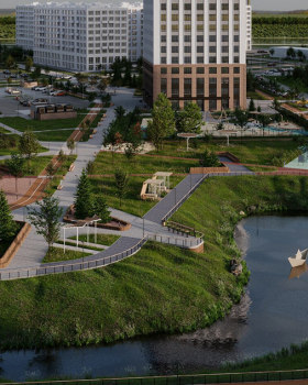 ЖК Акватория设计与美化项目丨俄罗斯秋明