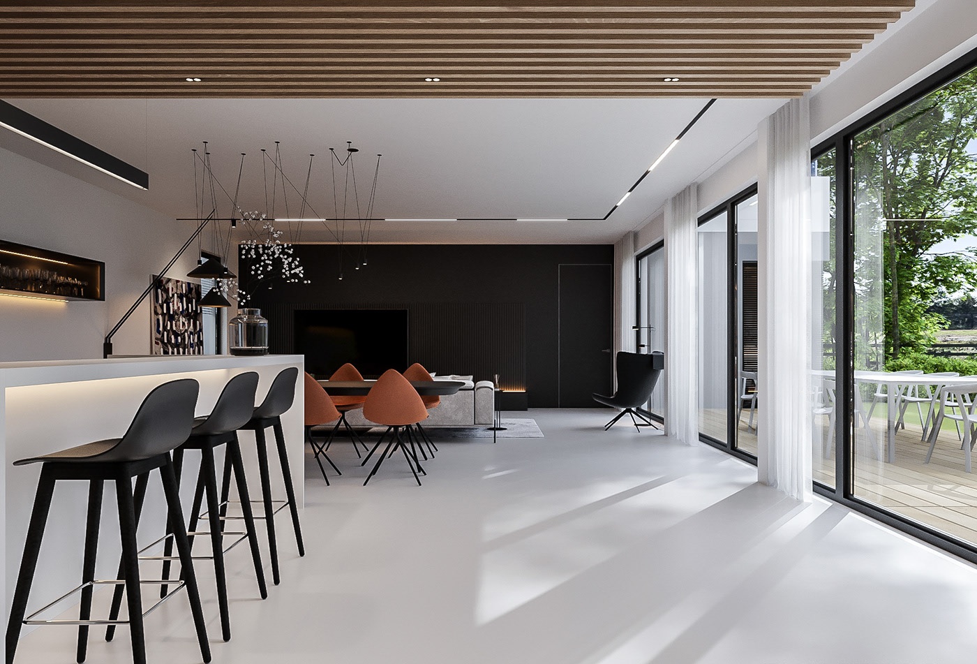 波兰简约风别墅设计-5