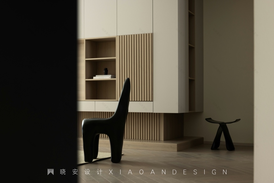 木元素+奶油质感的家丨晓安设计-25