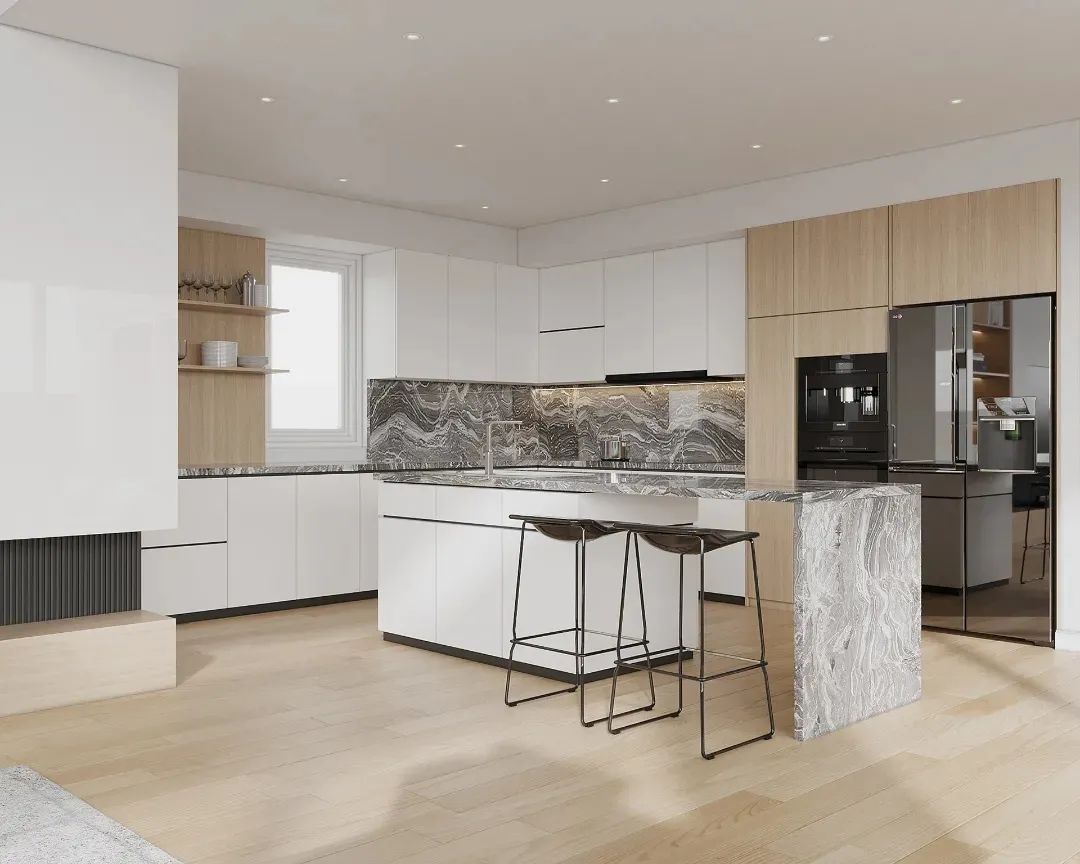 100 款厨房岛台设计案例丨蜂鸟设计,云行设计-60