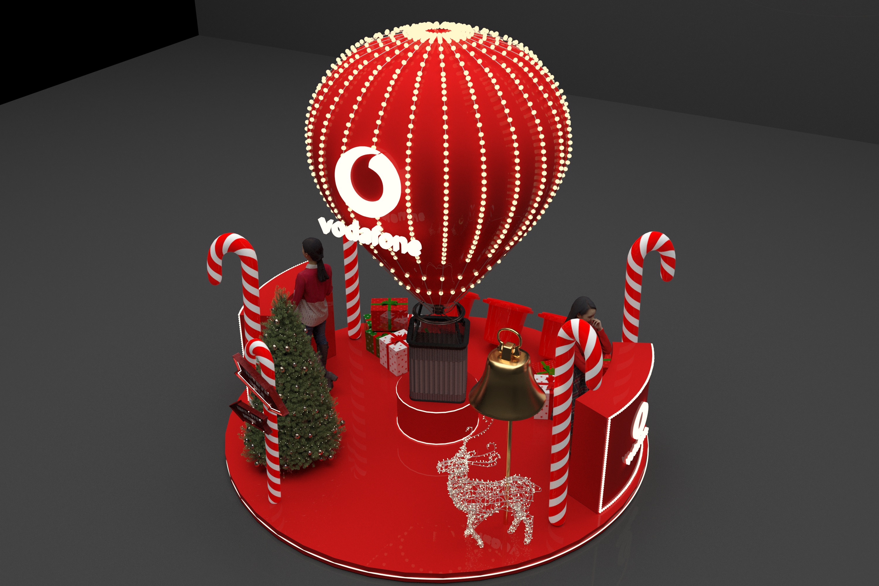 沃达丰圣诞展位丨GHOUL design studio-4