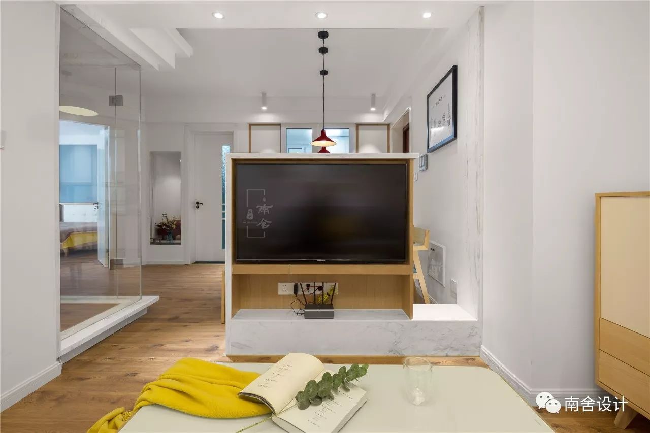 南舍空间设计新作《三原色》——旭日上城二期北欧风实景-25