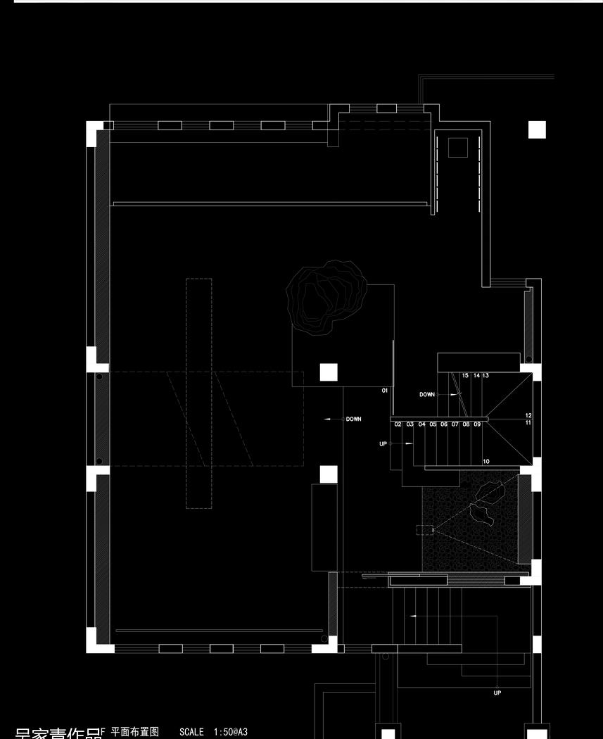 成都金科北路石材展示厅·垂直流线设计-4