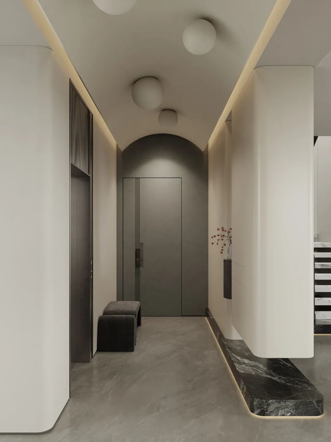 揽月台299㎡中叠现代简约设计-20