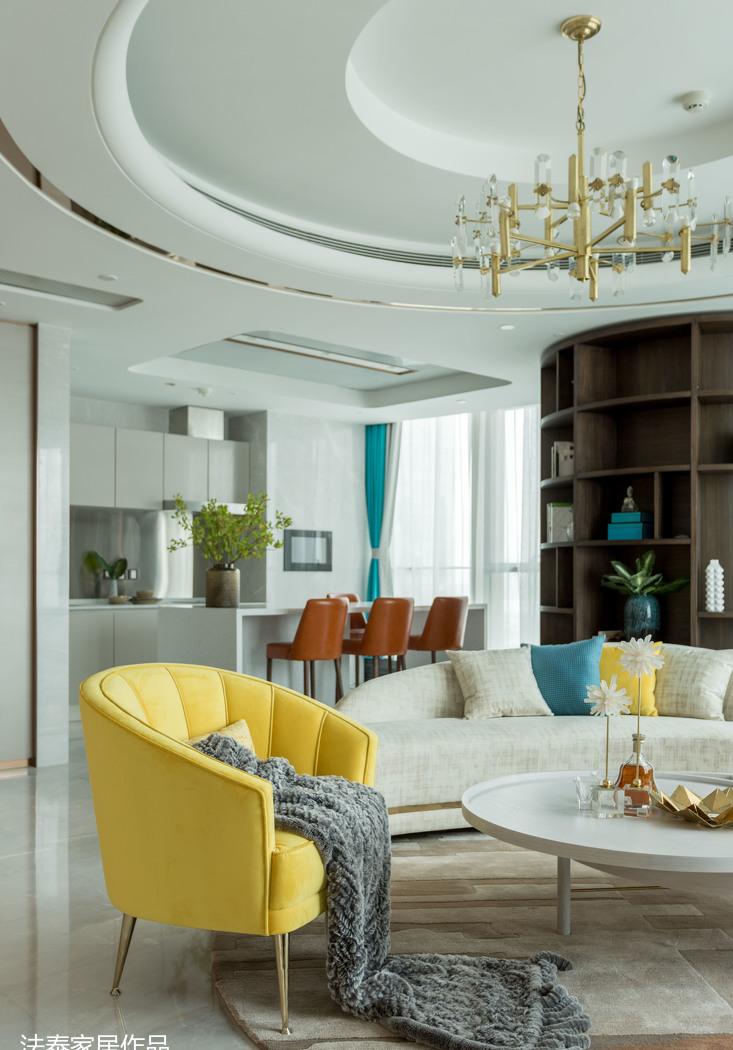 196㎡现代轻奢风,精致生活空间-4