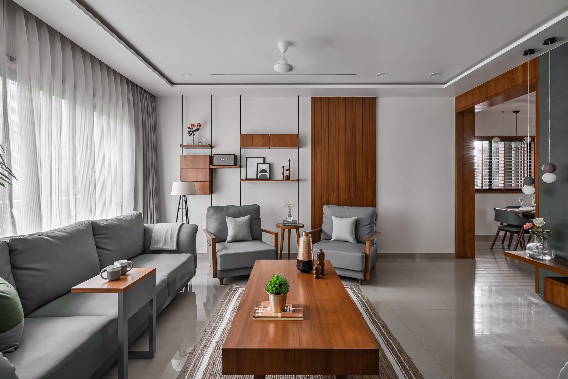 现代宁静公寓丨印度丨Muse Architects-18