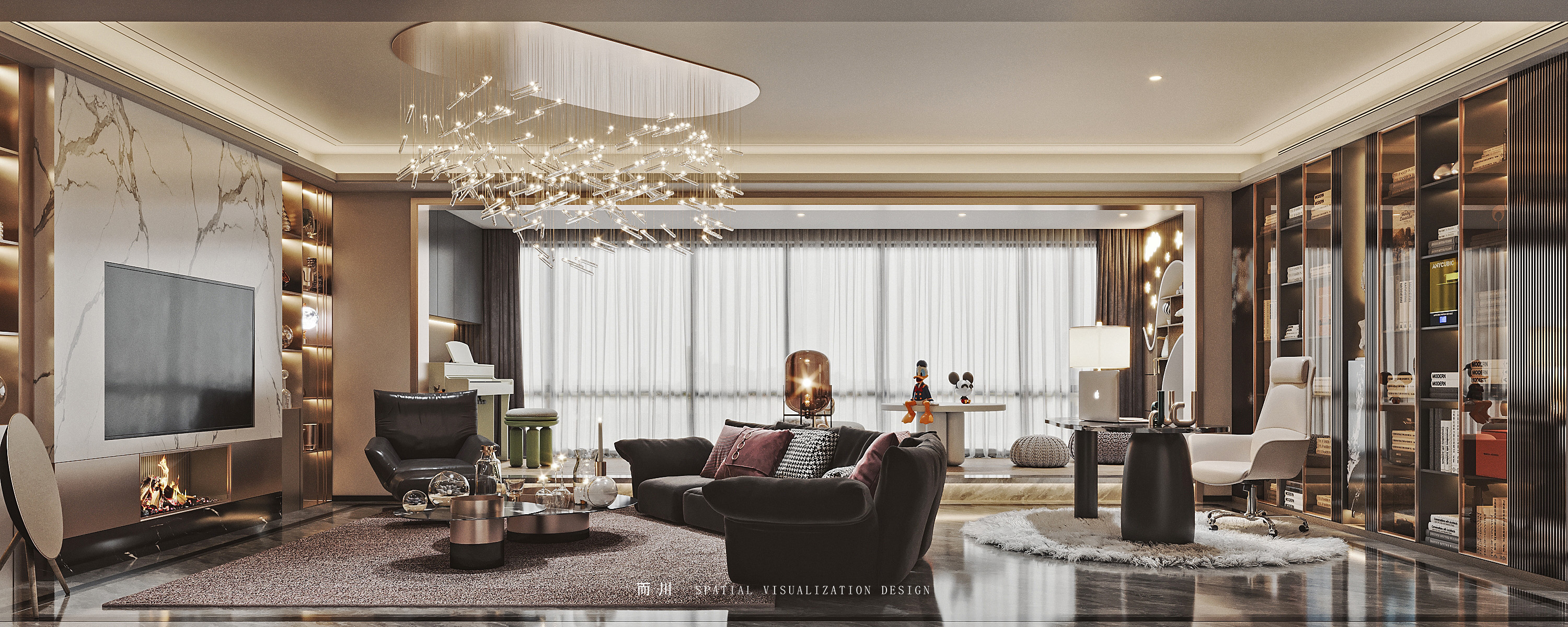 意式轻奢丨而川空间可视化工作室-4