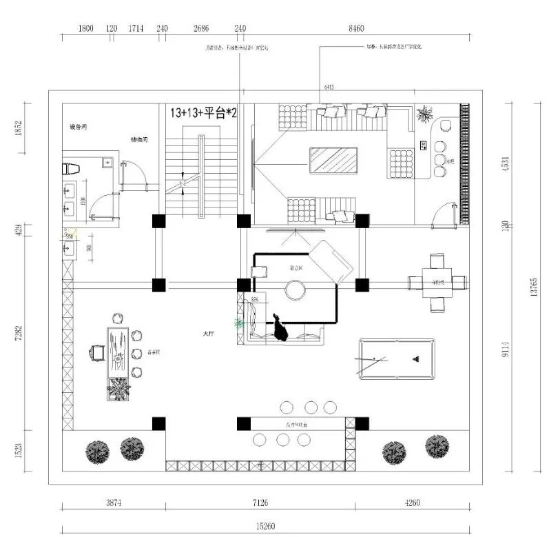 三河自建别墅|500㎡设计案例-81