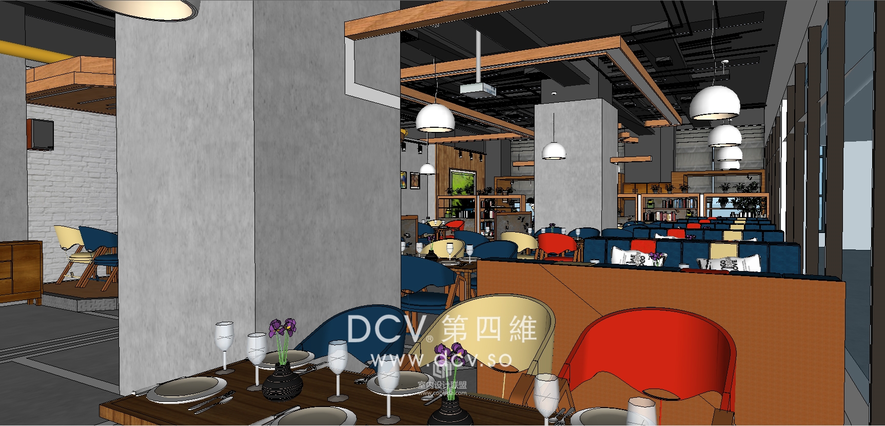 西安口碑最好的特色主题餐厅设计-飞象披萨（中贸广场店）-31