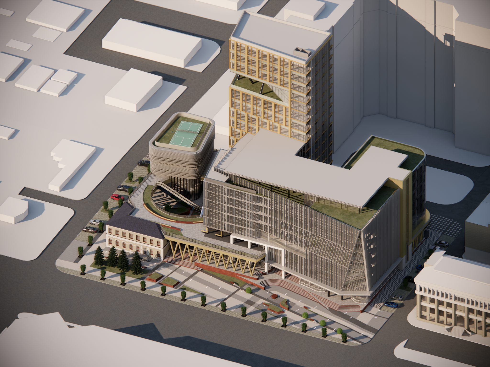 Многофункциональный комплекс по ул. Жукова. Archviz-5