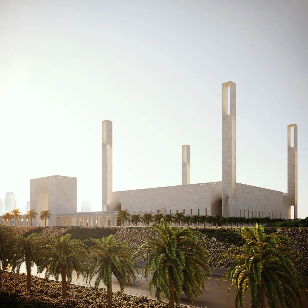 迪拜标志性清真寺丨阿联酋迪拜丨Luca Poian Forms-8