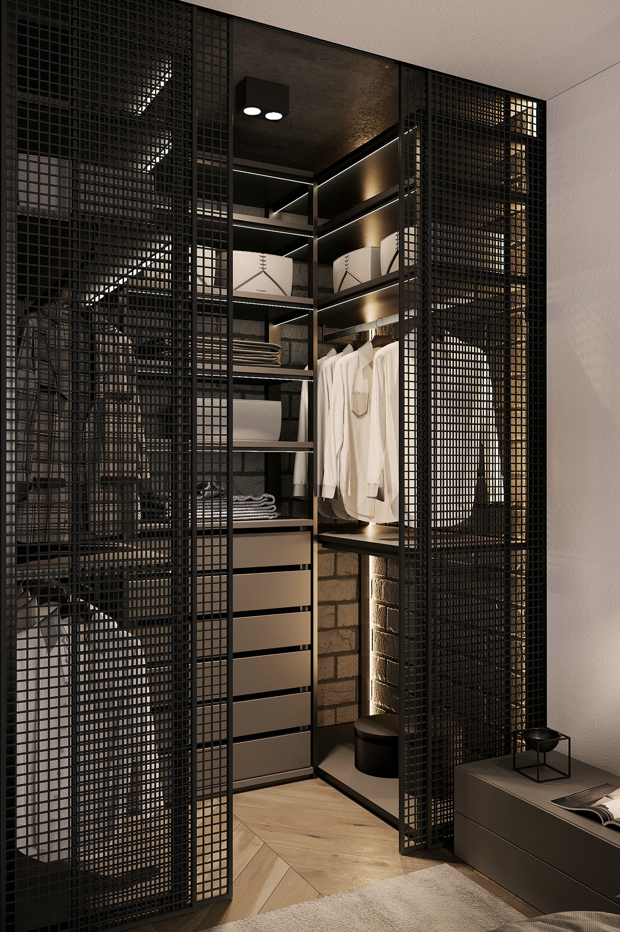 高级黑色系公寓设计-16