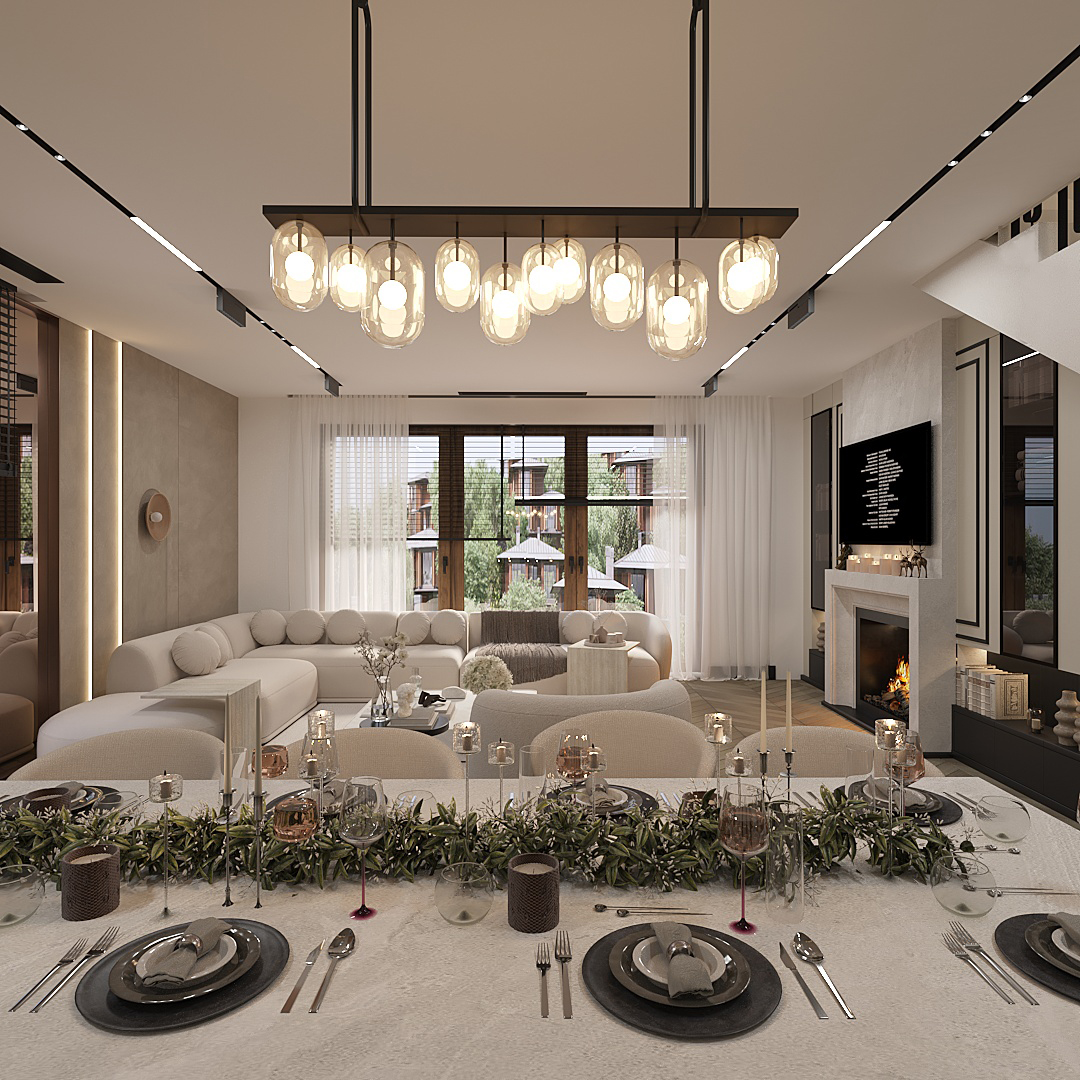 BALCIOĞLU HOUSE LIVINGROOM DESIGN ALTERNATIVE 2-2