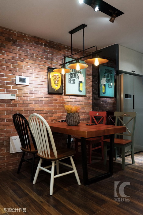 陈宣设计 · 重庆 65 平米美式工业风住宅-11