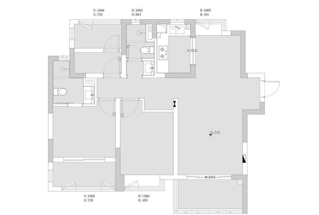 张兆娟-ZZdesign工作室丨ZZdesign工作室张兆娟丨平层丨110平精装修改造的去风格化，温馨柔美。-1