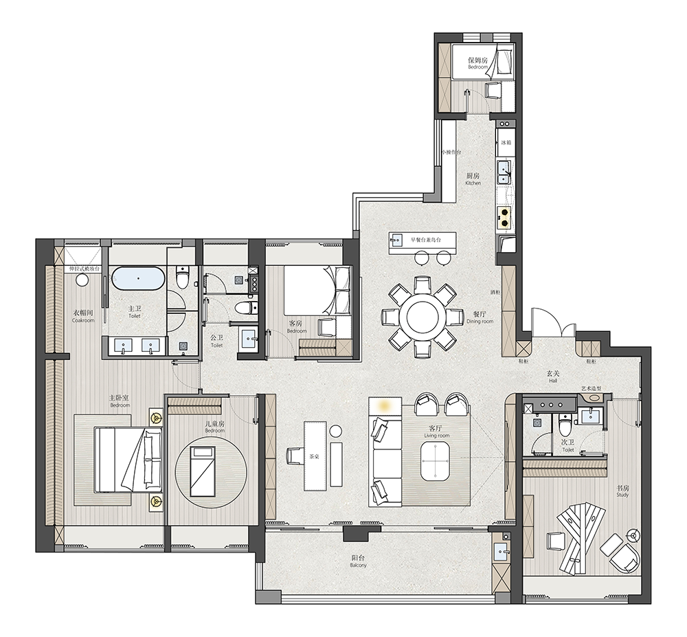 深圳深铁懿府私宅设计丨中国深圳丨深圳市品界装饰设计工程有限公司-33