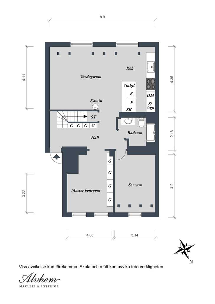 神秘魅力 | 瑞典哥特式顶层公寓设计-5