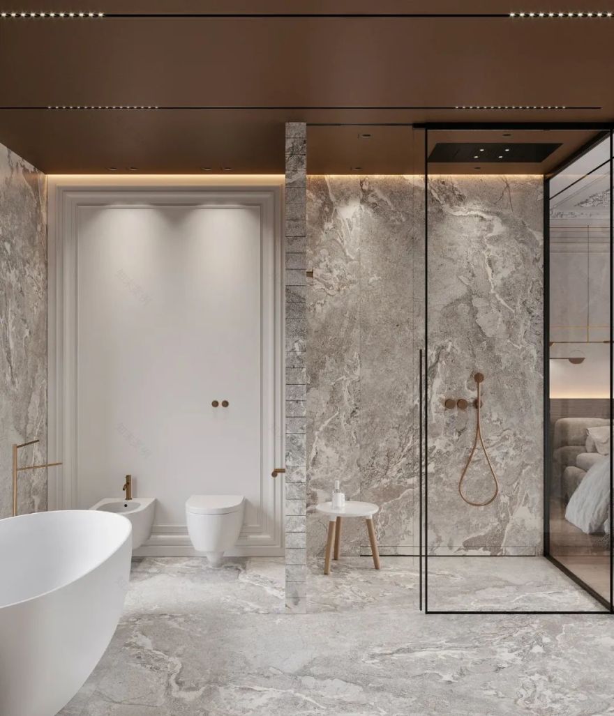 巴塞罗那现代轻法式住宅丨西班牙巴塞罗那丨Alex Tolkachev-31