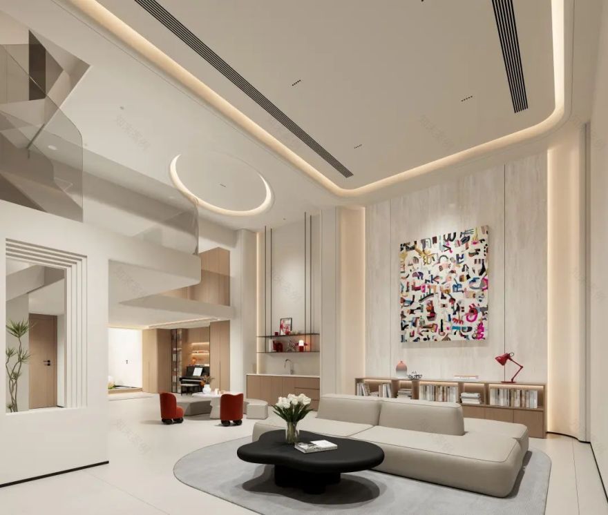 HK上策设计【建发·碧湖双玺别墅】现代简约风格-21