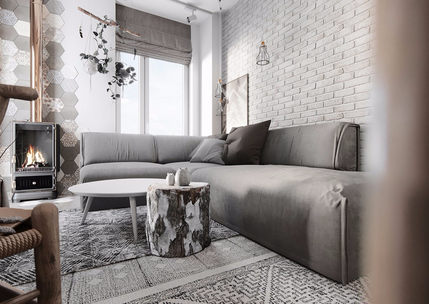 乌克兰基辅北欧风联排别墅设计-4