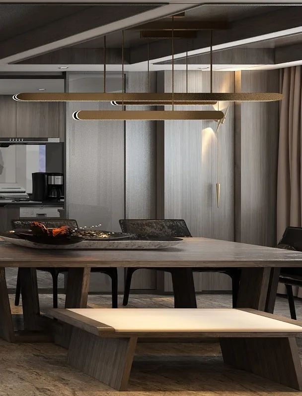 300m²现代轻奢复式,优雅石材与奔放木质交织质感生活-0