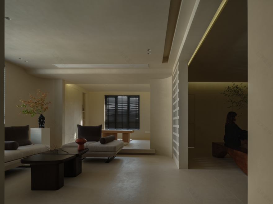 暖黄色宁静住宅丨中国武汉丨大思-19