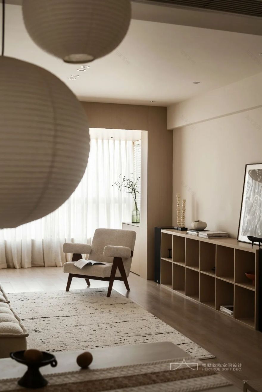 桓墅软陈实景|龙湖云麓-Japandi·中性色调下的沉稳和治愈-22