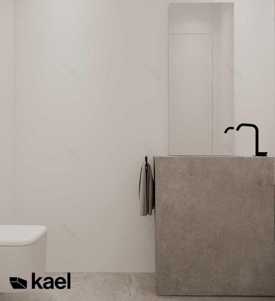 波兰华沙160平两层极简风公寓设计丨波兰KAEL工作室-56