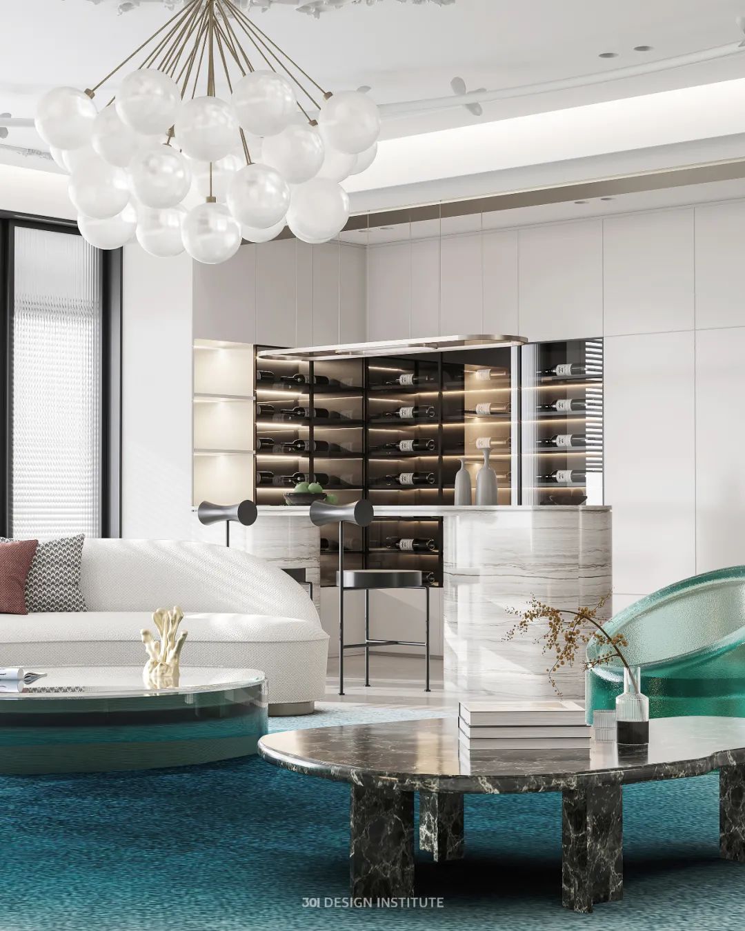 广州天誉半岛 440㎡现代轻奢大平层设计丨中国广州-17