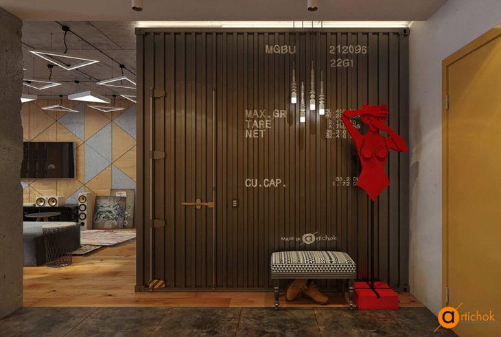 Бетон, контейнер, желтый, лофт - Art-i-chok-10