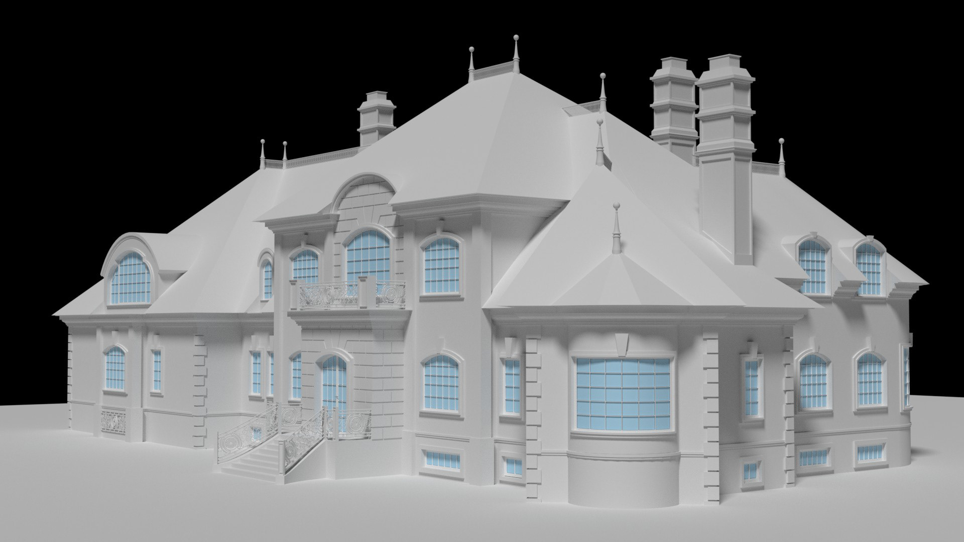 Экстерьеры коттеджей-1