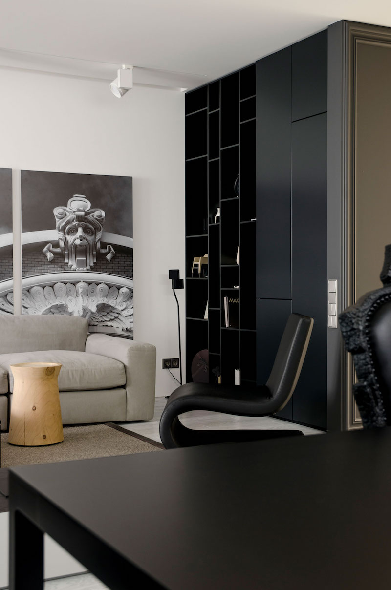 Stylish Flat Gives Minimalism A Gothic Magnetism-2