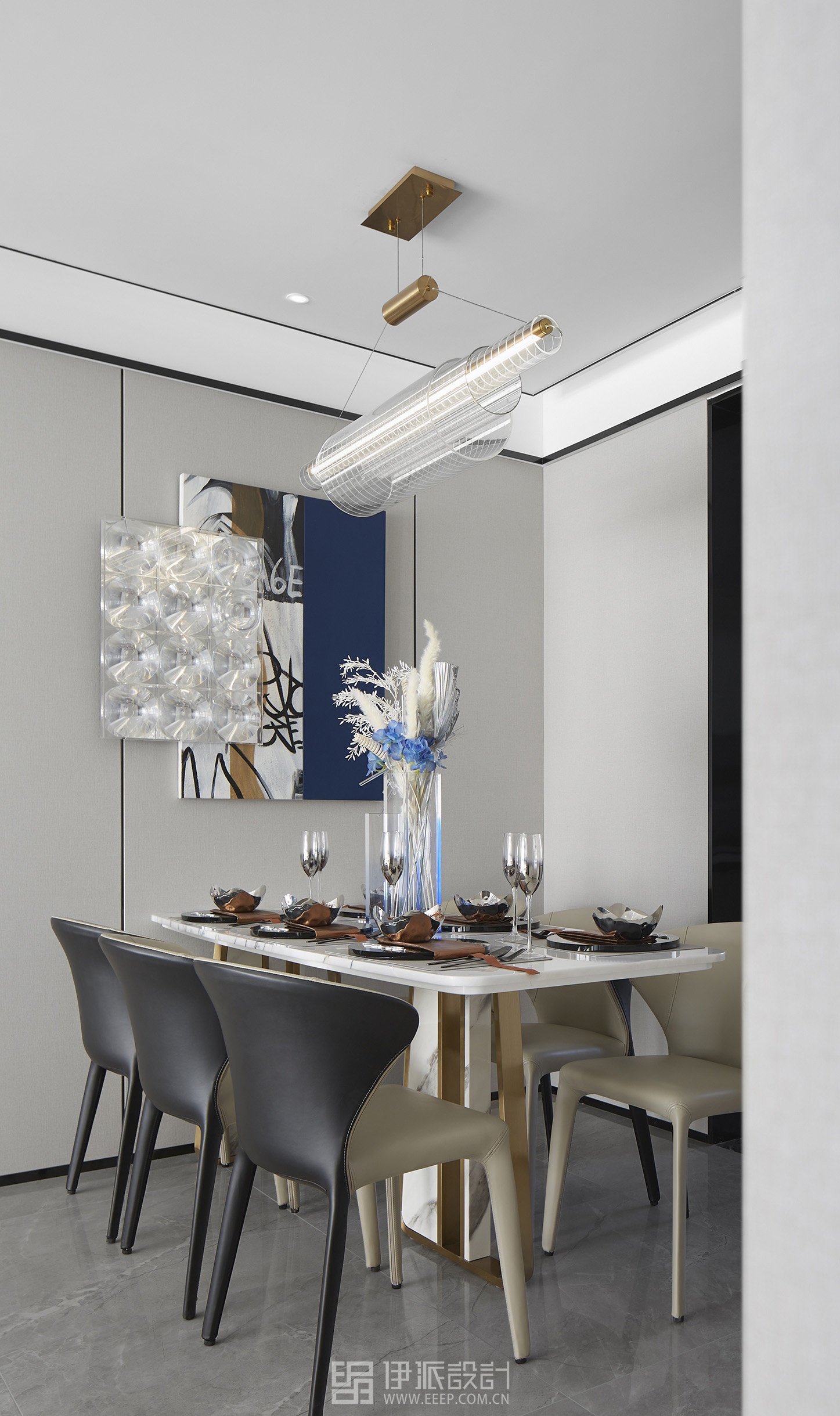 “青岛 TOP5 房企”云玺城样板房软装丨中国青岛丨深圳市伊派室内设计有限公司-35