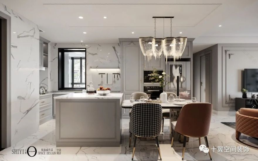 十翼空间浪漫轻奢法式设计丨中国大连丨十翼空间装饰-17