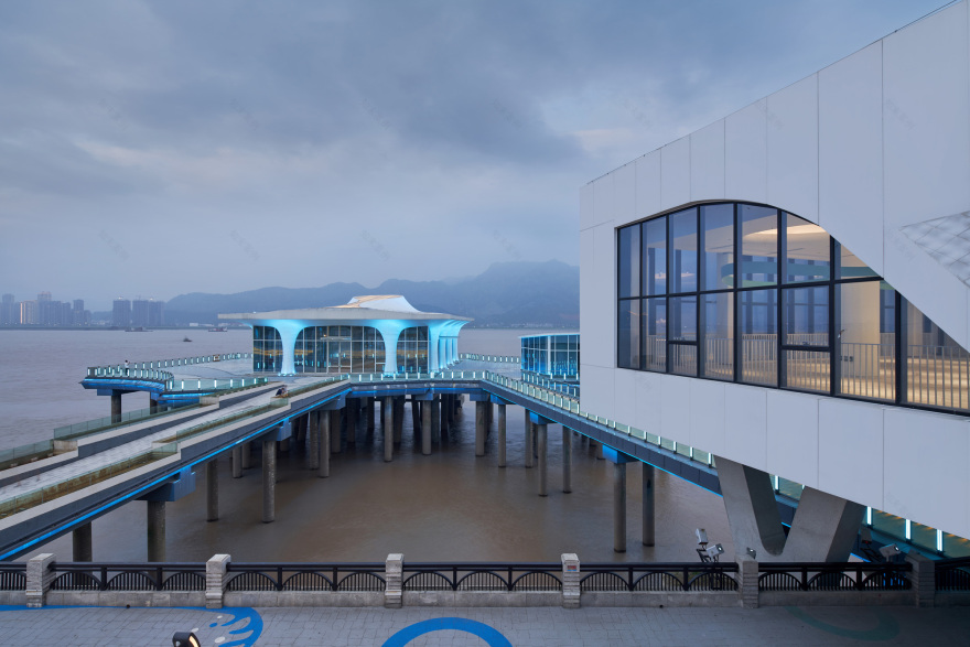 中国温州瓯江新外滩1·8公里,瓯江光影码头规划丨非静止建筑设计-51