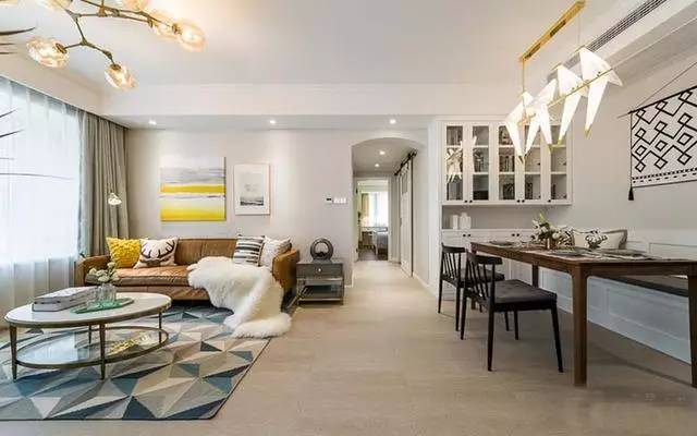 90㎡简约清新混搭两居,不只好看,且可细品!-1