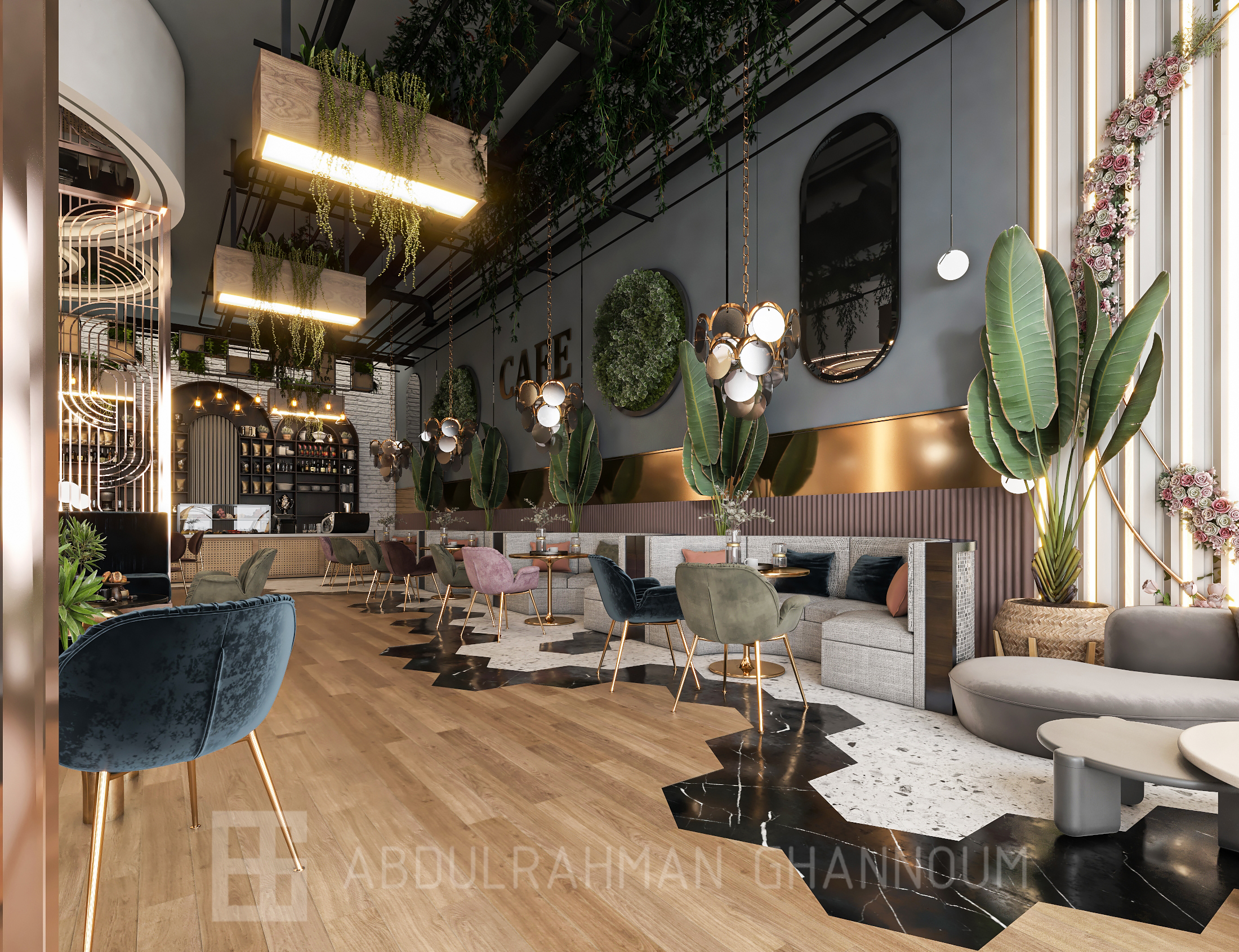 咖啡馆设计室内建筑丨沙特阿拉伯丨Eng. Abdulrahman Ghannoum-18