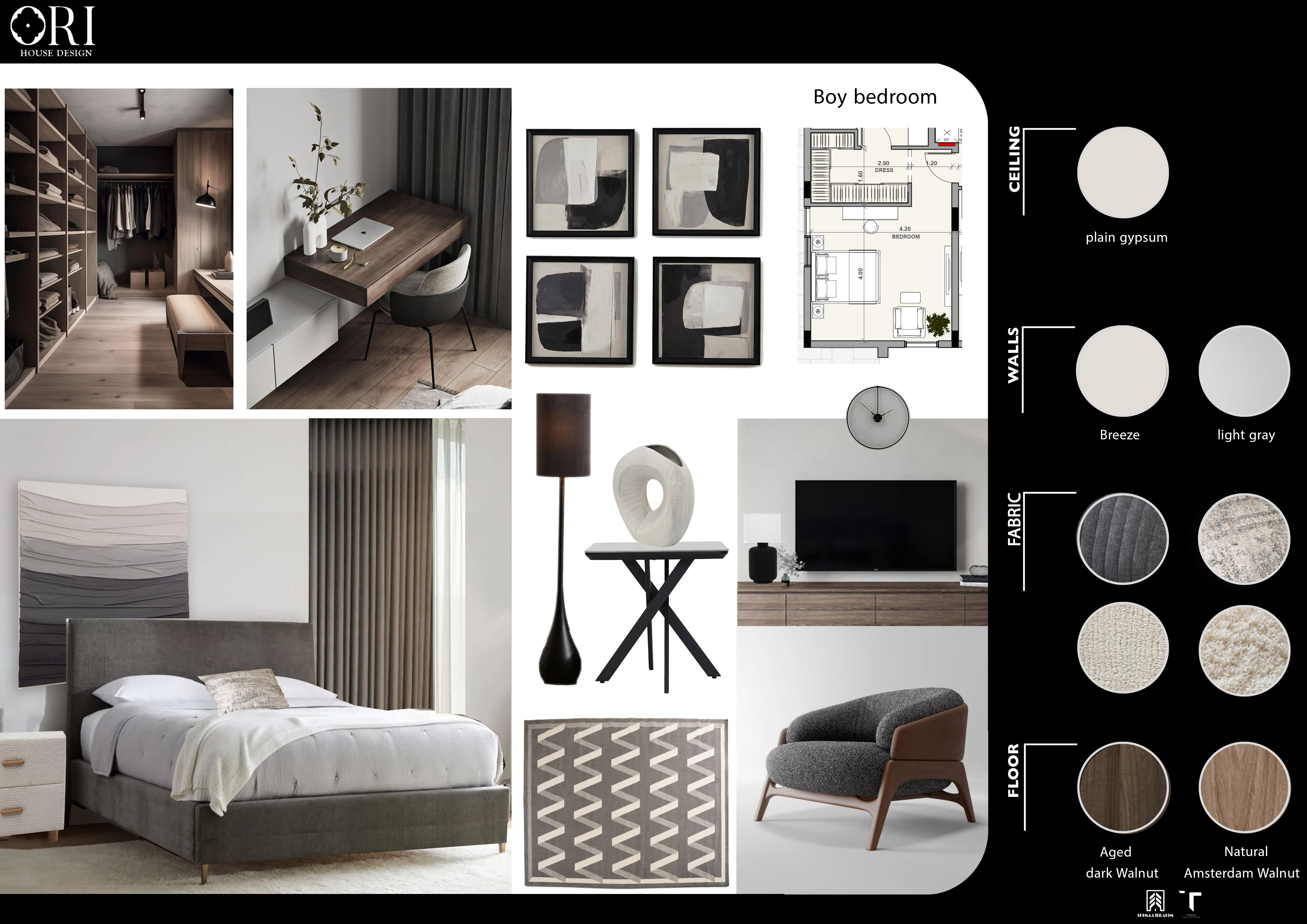 Contemporary Boy bedroom-1