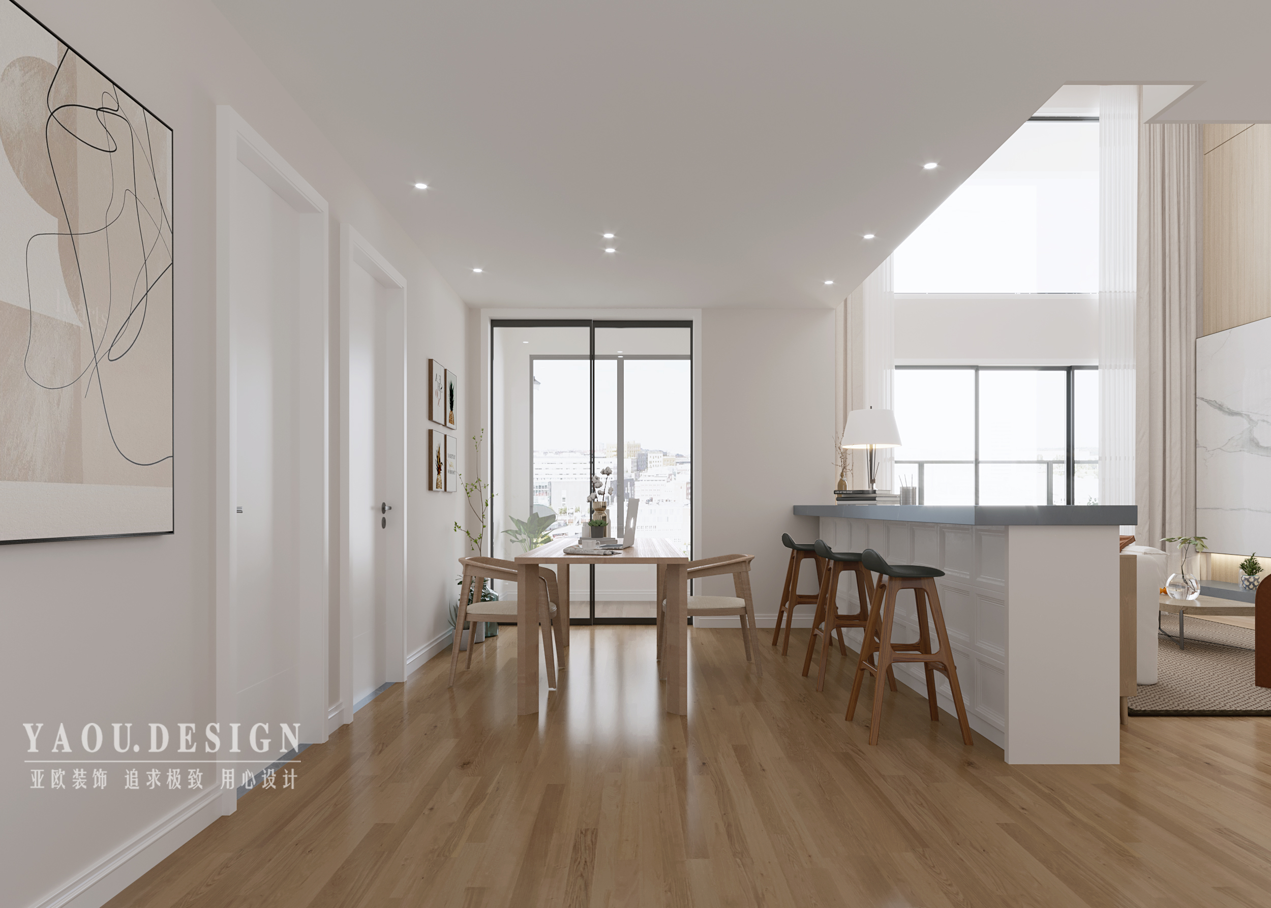 安吉山语城现代复式家居设计丨亚欧设计-9