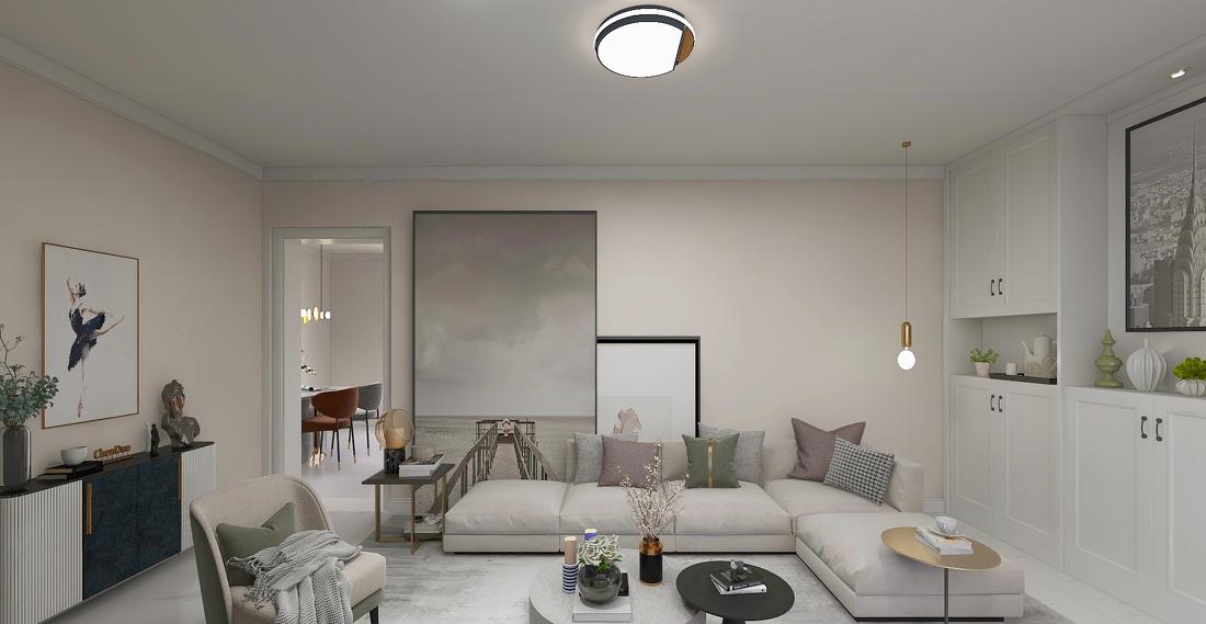 57 平米现代简约风格家居设计-6