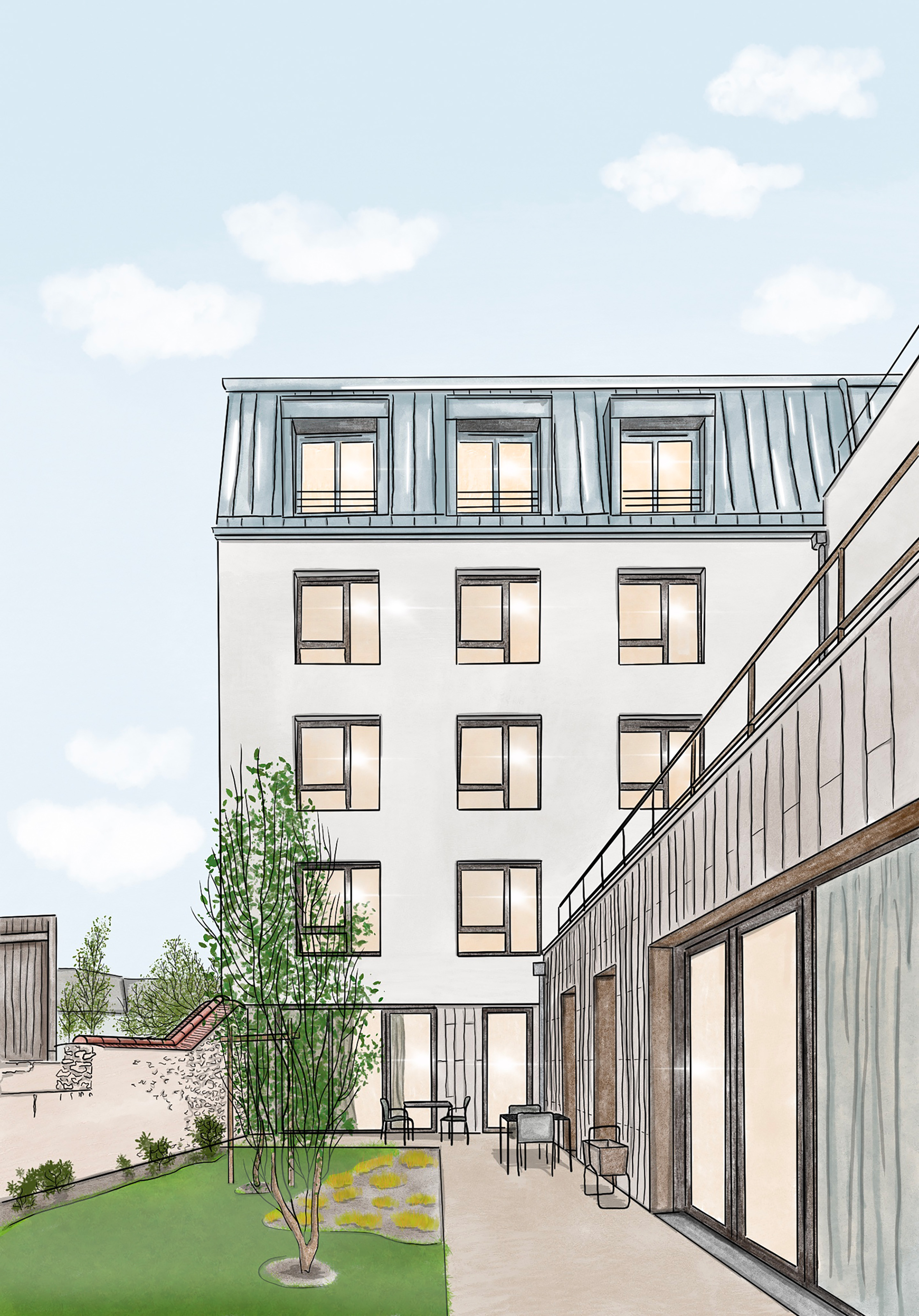 巴黎塞纳河畔养老住宅丨法国巴黎丨Palissad-23