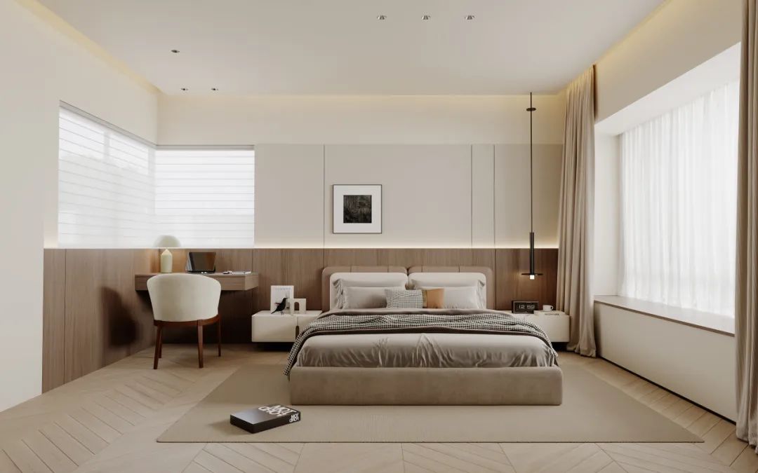 140㎡极简设计|四口之家的空间重生计划-28