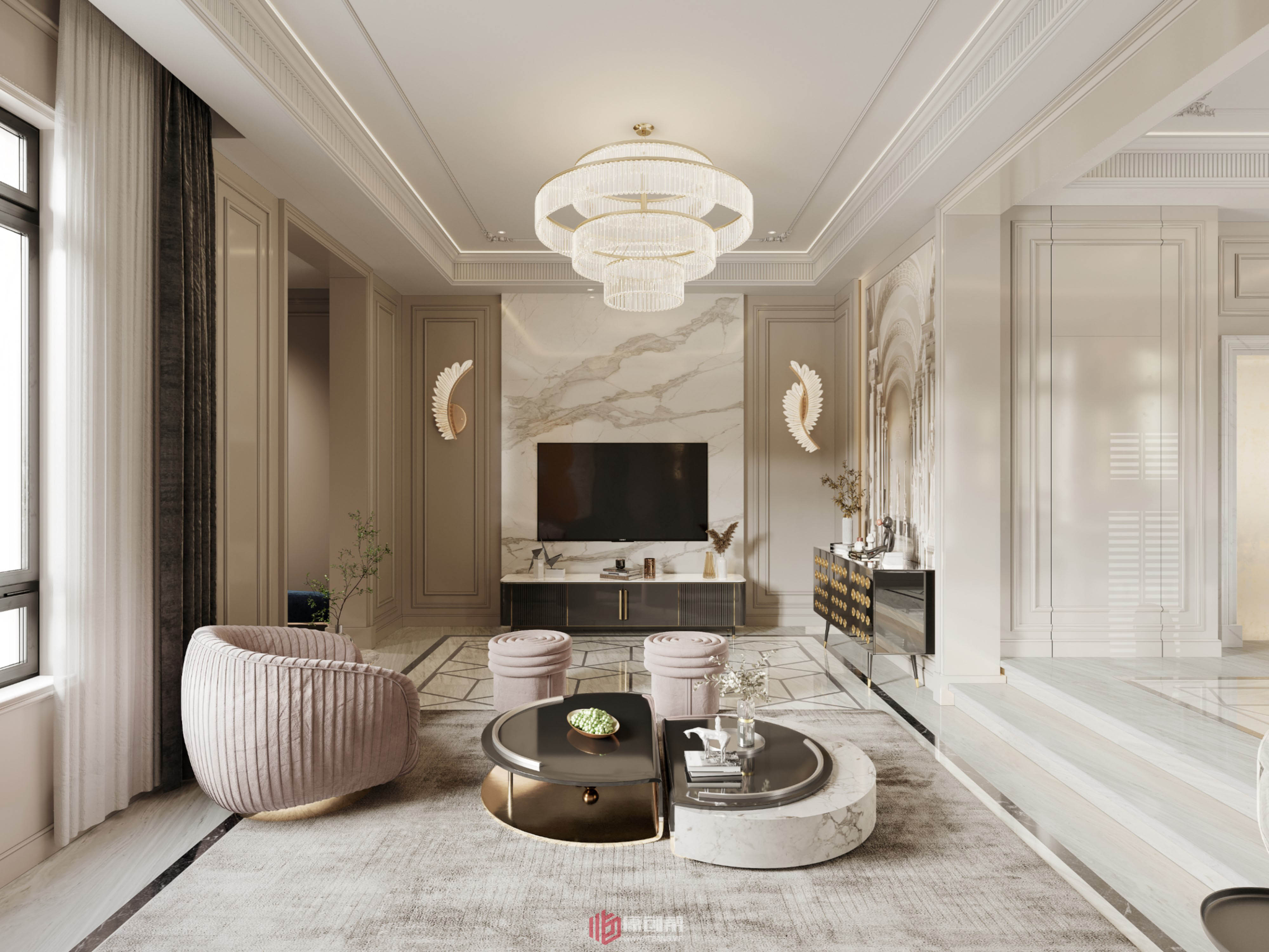 法式风情精致公寓设计丨原创帮（设计帮）-9