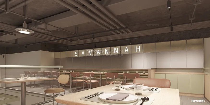 【SKYONES 作品】SAVANNAH餐吧系统空间设计-21