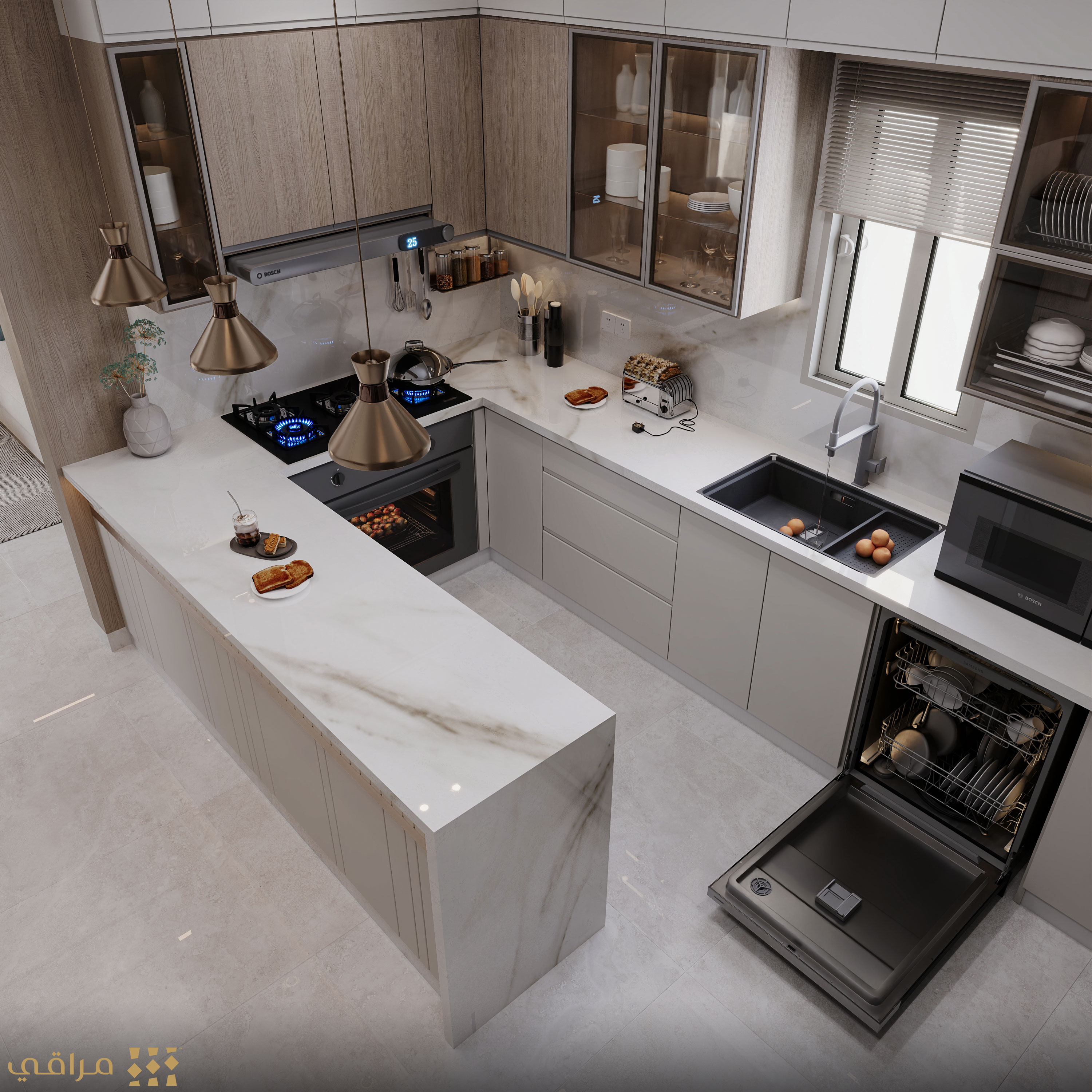 接待处及厨房公寓丨ASMAA SAMIR-13