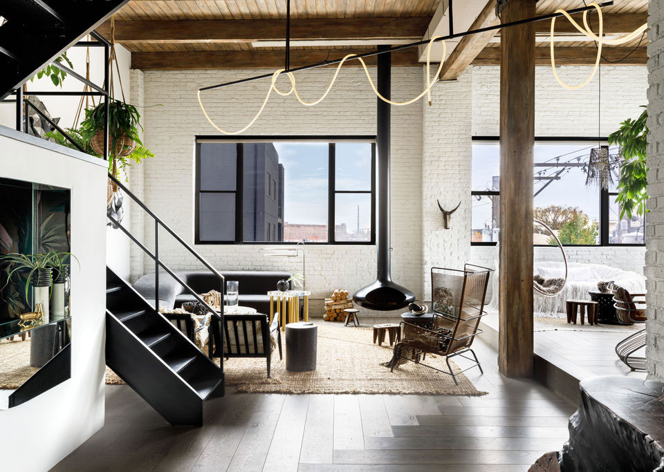 芝加哥设计师 Aimee Wertepny 的波西米亚风格阁楼设计-1