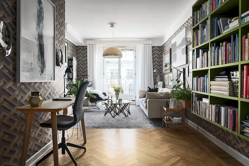 独特图形墙纸打造非凡空间-1