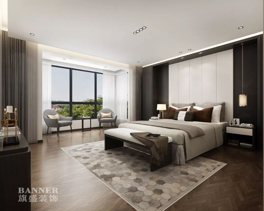 段峰 | 湖城大境 3 号地的现代简约之家-87