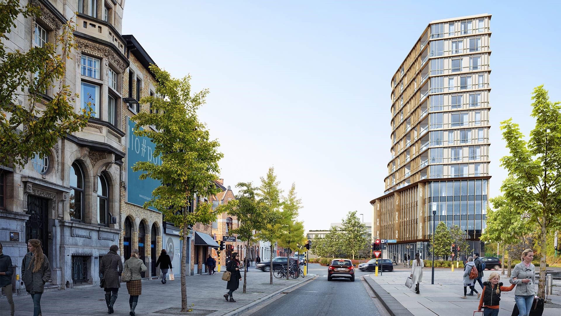 Roelevard Roeselare · 绿色峡谷中的城市更新丨B2Ai architects-10