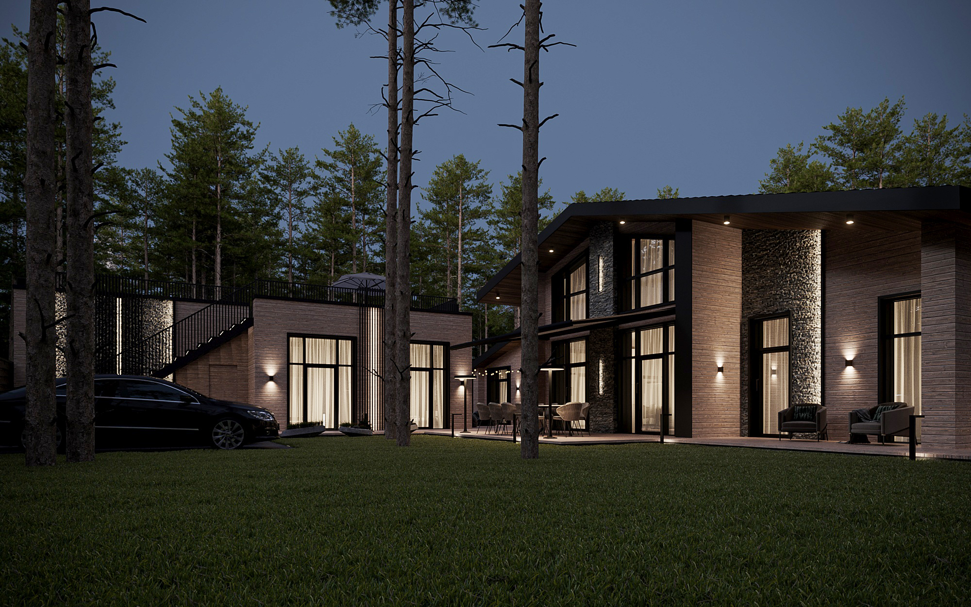 乡村木屋风格别墅丨乌克兰哈尔科夫-12